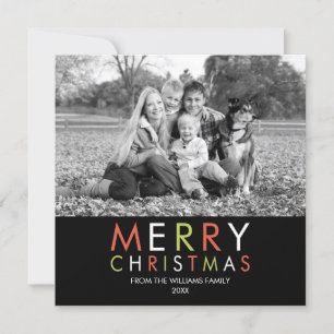 Festividades Cartão com fotos de Natal brilhante e feliz - pre