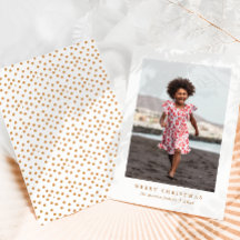 Cartão com fotos de Natal clássico e feliz