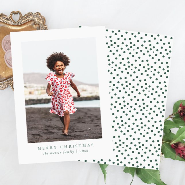 Festividades Cartão com fotos de Natal clássico e feliz (Criador carregado)