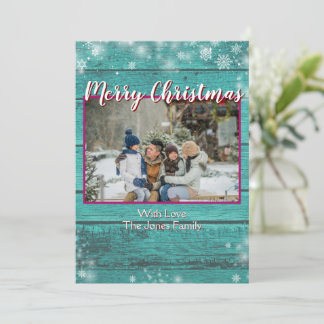 Festividades Cartão com fotos de Natal Feliz