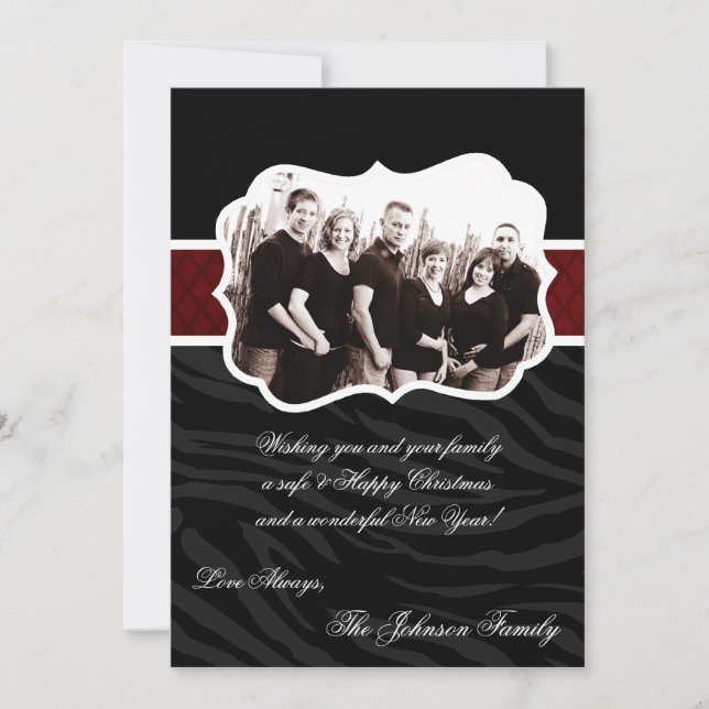 Festividades cartão com fotos de Natal Feliz XMAS 5x7 (Frente)