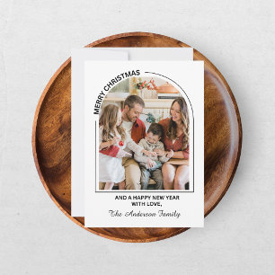 Festividades Cartão com fotos de Natal Festivo Casual