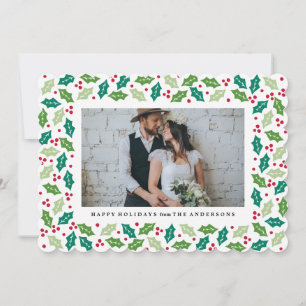 Festividades Cartão com fotos de Natal Mistletoe