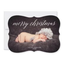 Cartão com fotos de Natal Moderno