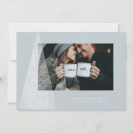 Festividades Cartão com fotos de Natal moderno de neve