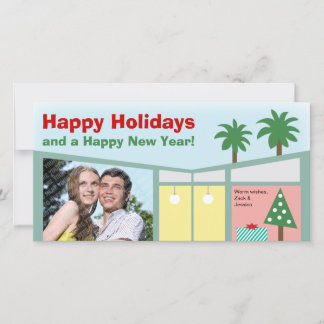 Festividades Cartão com fotos de Natal Moderno para Casa