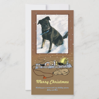 Festividades cartão com fotos de "Natal quente e confortável"