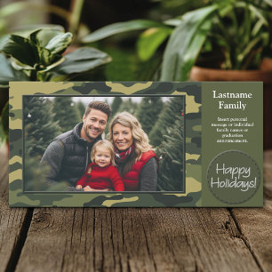 Festividades Cartão com fotos de Natal - Tan Camo