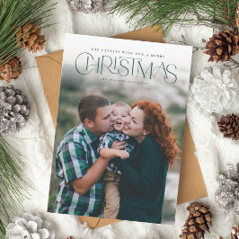 Festividades Cartão com fotos de Natal Tradicional