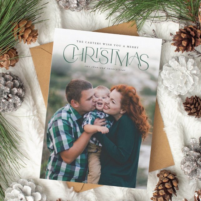 Festividades Cartão com fotos de Natal Tradicional (Criador carregado)