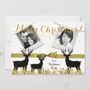 Festividades cartão com fotos de Portas de Cerco Dourado XMAS d