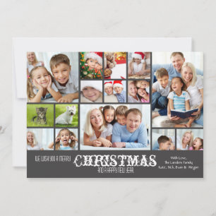 Festividades Cartão com fotos de quadro de cores