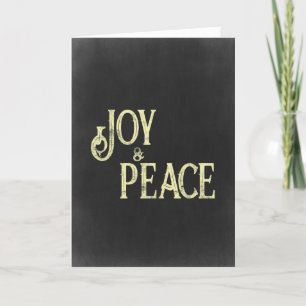 Festividades Cartão com fotos de Quadro de Natal Joy and Peace