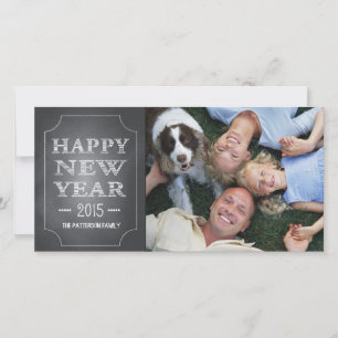 Festividades Cartão com fotos de quadro negro divertido feliz a