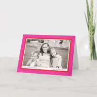 Cartão com fotos de Quadro Rosa Negrito