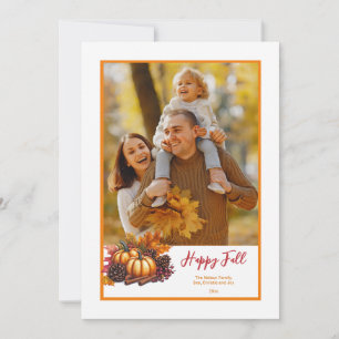 Festividades Cartão com fotos de queda