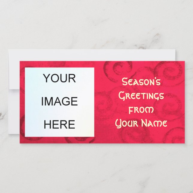 Festividades Cartão com fotos de Saudações da Estação (Frente)