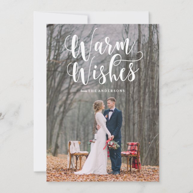 Festividades Cartão com fotos de Sobreposição de Feriado de Des (Frente)