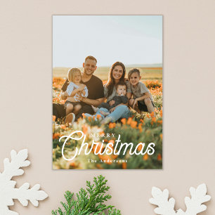 Festividades Cartão com fotos de Sobreposição Minimalista Feliz