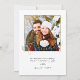 Festividades Cartão com fotos Elegante de Feliz Natal Minimalis