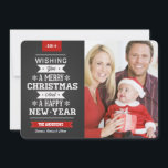 Festividades Cartão com fotos Feliz de Natal Chalkboard 2014<br><div class="desc">Cantos redondos divertidos e festivos com sinal de giz estilo pré-disquete com conselho Cartões de natal de Natal modelo de foto em placas planas de tendência. Estilo russo de quadro negro com fundo preto com tipografia do estilo de varsidade retrorreflectora e borda vintage. Adicione a sua foto de família favorita...</div>