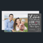 Festividades Cartão com fotos Feriado de Chalkboard do Amor de<br><div class="desc">Cartão com fotos de Feriado do Quadro de Amor de Deus por Orabella Impressões. Substitua a imagem de modelo por uma foto sua antes de comprar.</div>