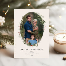 Festividades Cartão com fotos Festivo Feriado de Frame Flat