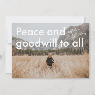 Festividades Cartão com fotos moderno de Férias Planas Peace an