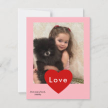 cartão com fotos moderno do dia de os namorados, n