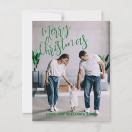 Festividades Cartão com fotos Moderno Minimalista da Família de