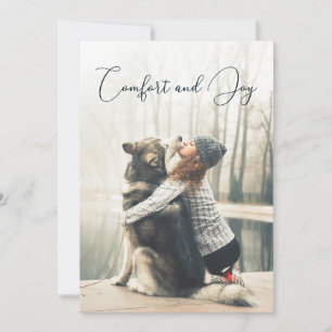 Festividades Cartão com fotos Personalizado de Férias de Confor