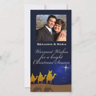 Festividades Cartão com fotos Personalizado de Natal de Três Sá