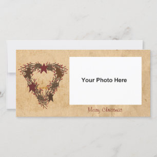 Festividades Cartão com fotos Primitivo de Feriado