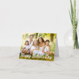 Festividades Cartão com fotos simples do Dia de os pais moderno