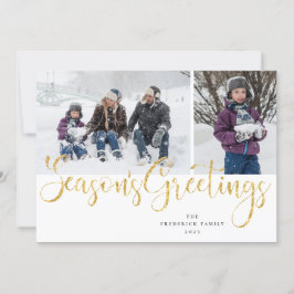 Festividades Cartão com fotos Tartan de Saudações da Dourada Sc