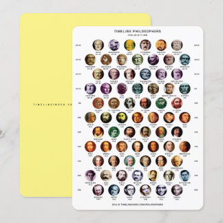 Festividades Cartão cronológico de filósofos