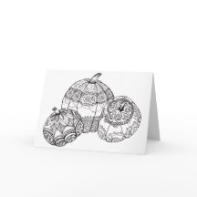 Cartão da abóbora da acção de graças da queda