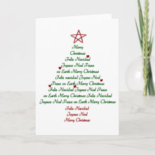Festividades Cartão da árvore de Natal