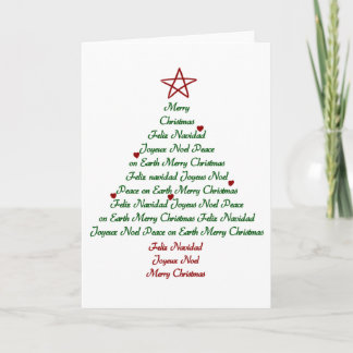Festividades Cartão da árvore de Natal