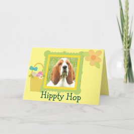 Festividades Cartão da páscoa de Basset Hound