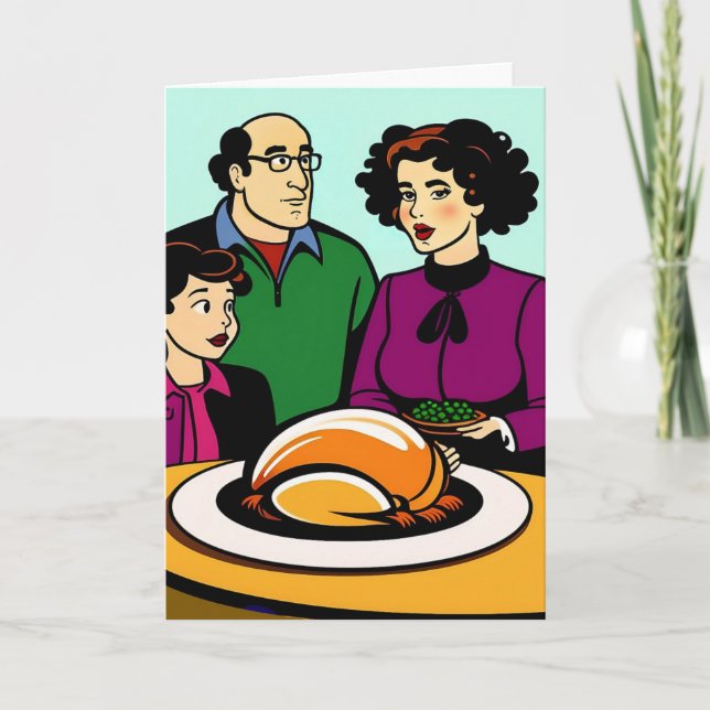 Festividades Cartão de Ação de Graças (Frente)