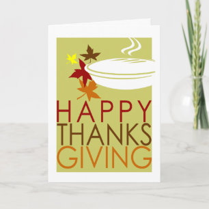 Festividades cartão de ação de graças