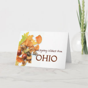 Festividades Cartão de Ação de Graças de Ohio