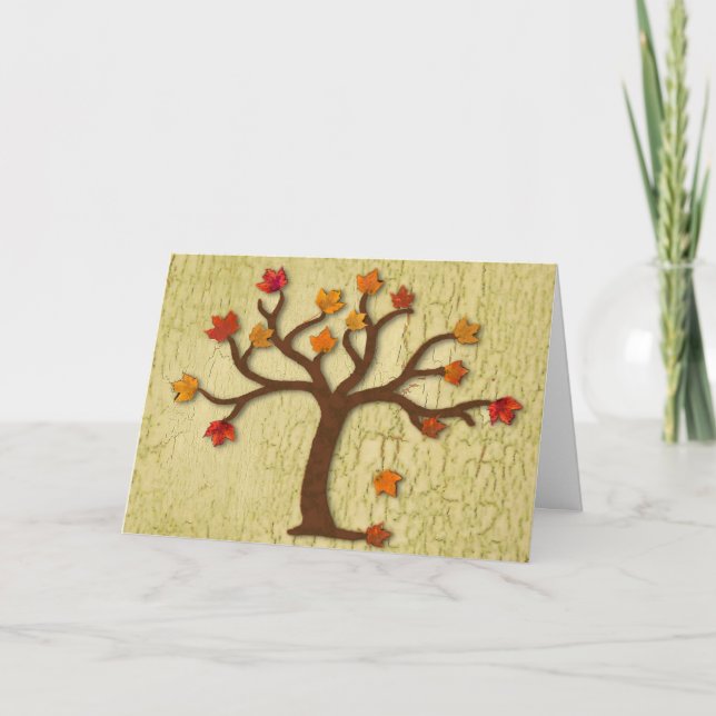 Festividades Cartão de Ação de Graças de outono (Frente)