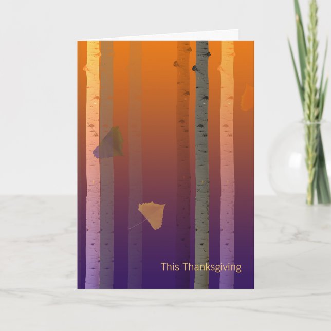 Festividades Cartão de Ação de Graças para Cliente Comercial (Frente)