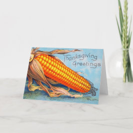 Festividades Cartão de Ação de Graças Vintage