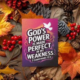 Festividades Cartão de afirmação de fraqueza