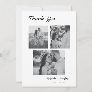 Festividades Cartão de Agradecimento de Casamento Personalizado