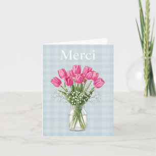 Festividades Cartão de Agradecimento Merci