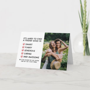 Festividades Cartão de Amizade Engraçado para Melhor Amigo